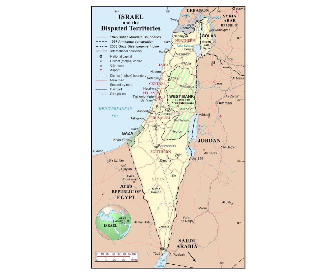harta israelului aeroporturi
