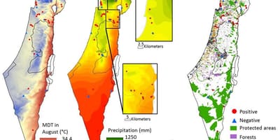 Harta israelului climatice