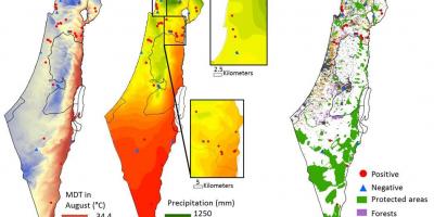 Harta israelului climatice