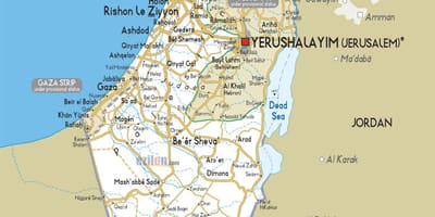 Harta israelului drumuri
