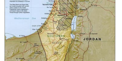 Harta israelului geografie 