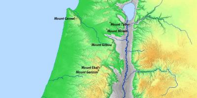 Harta munții lui israel