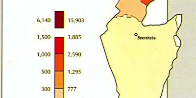 Harta israelului populației