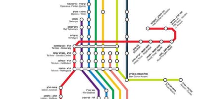 Harta israelului tren